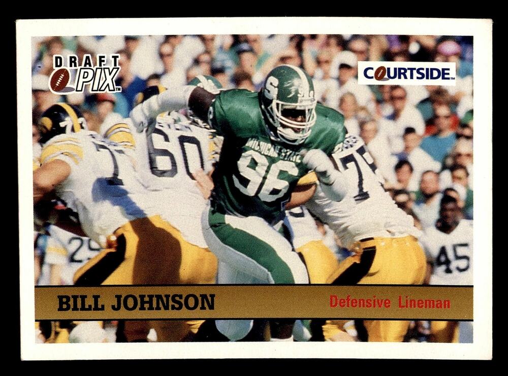 1992 Courtside Draft Pix #63 Bill Johnson Vintage Football Card